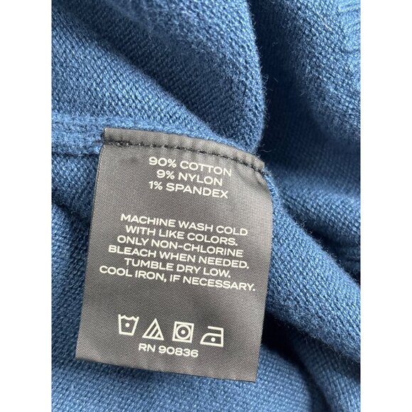 Mercer+Mettle Men's Blue Utz Brands Half Zip Cotton Pullover M - Picture 6 of 9